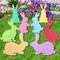 8 Pcs Easter Yard Signs with Stakes Outdoor Garden Bunny Lawn Signs Decorative Bunny Yard Stakes Rabbit Easter Decorations for Easter Hunt Game Home Spring Props Party Supply (Lively Style)